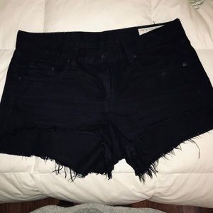 Rag and bone black jean shorts